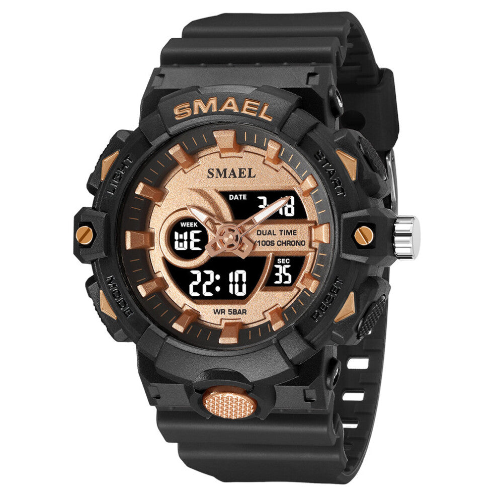 Sport Wrist Watches for Men Military Army Dual Display Quartz Wristwatches Led Electronic Clock Male Stopwatch