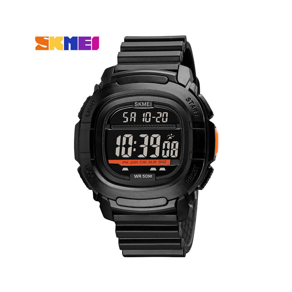 Sport Watches Mens Chrono Countdown Digital Men Wristwatches PU Leather LED Backlight Hour Montre Homme