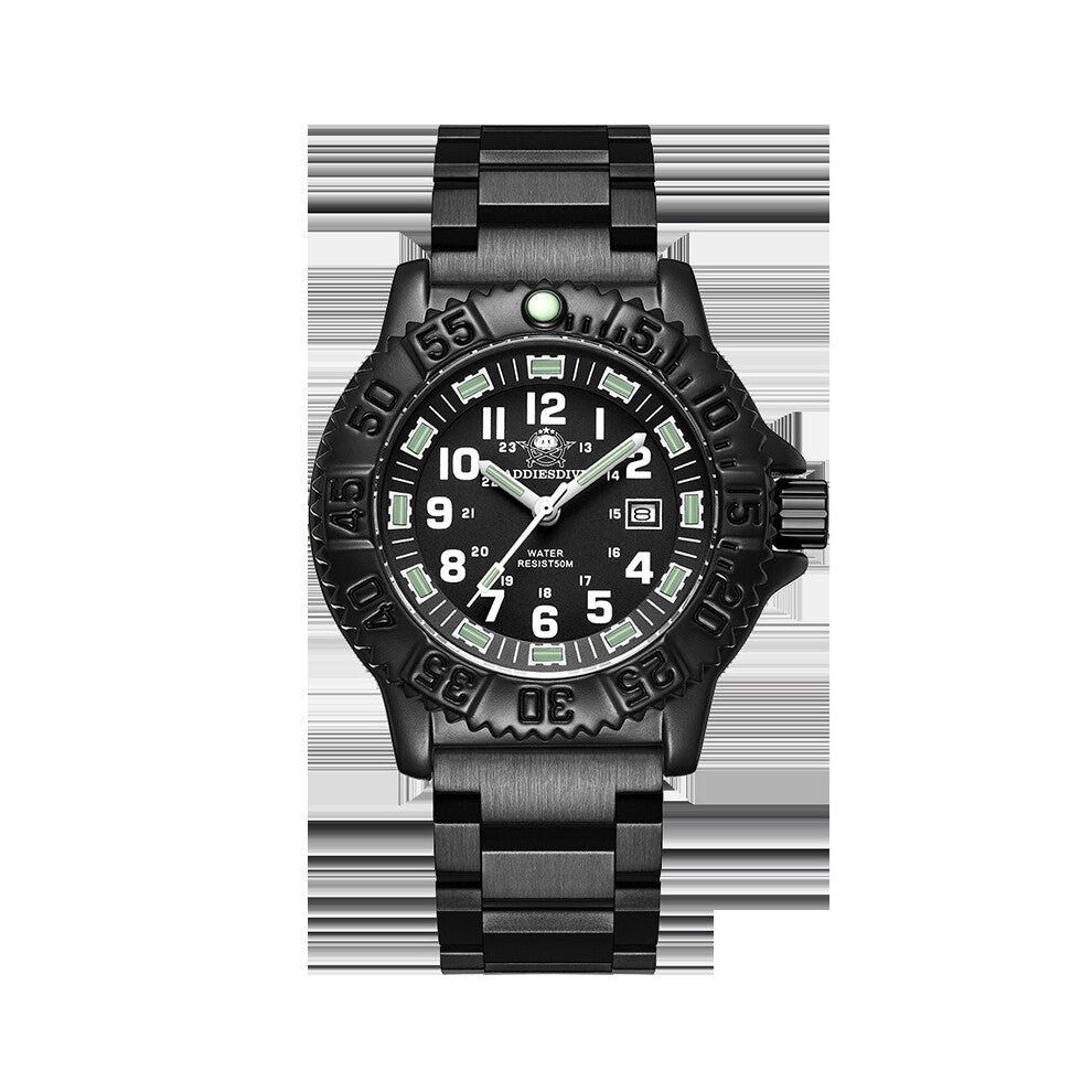 ADDIESDIVE Men's Quartz Watch Steel nylon belt Wristwatch Waterproof 50M Men's Watches Luminous Miyota2115