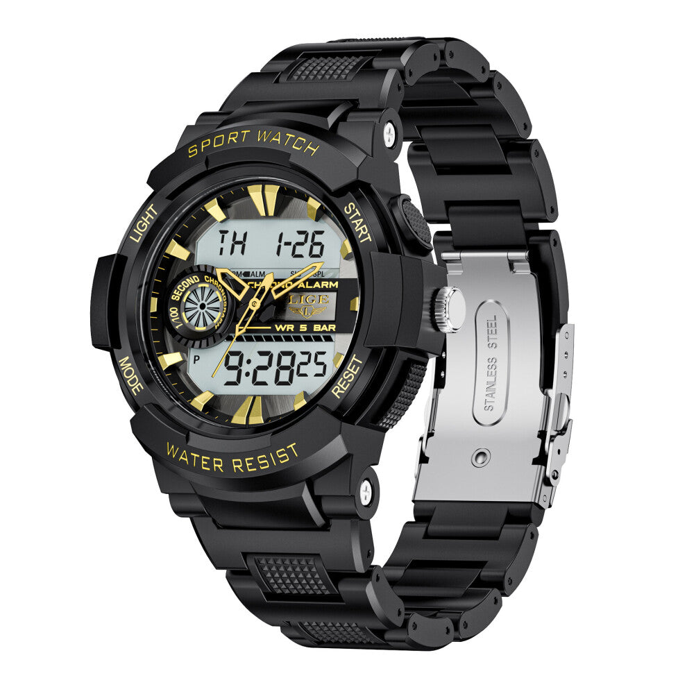 Digital Men Military Watch 50m Waterproof Wristwatch LED Quartz Clock Sport Watch Male Big Watches Men Relogios Masculino