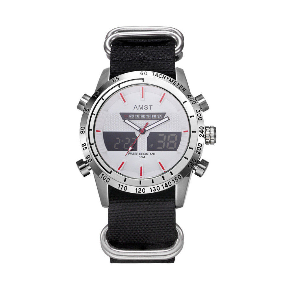 Male Sport Military Wristwatches Watches Men waterproof LED Digital Analog Quartz Watches