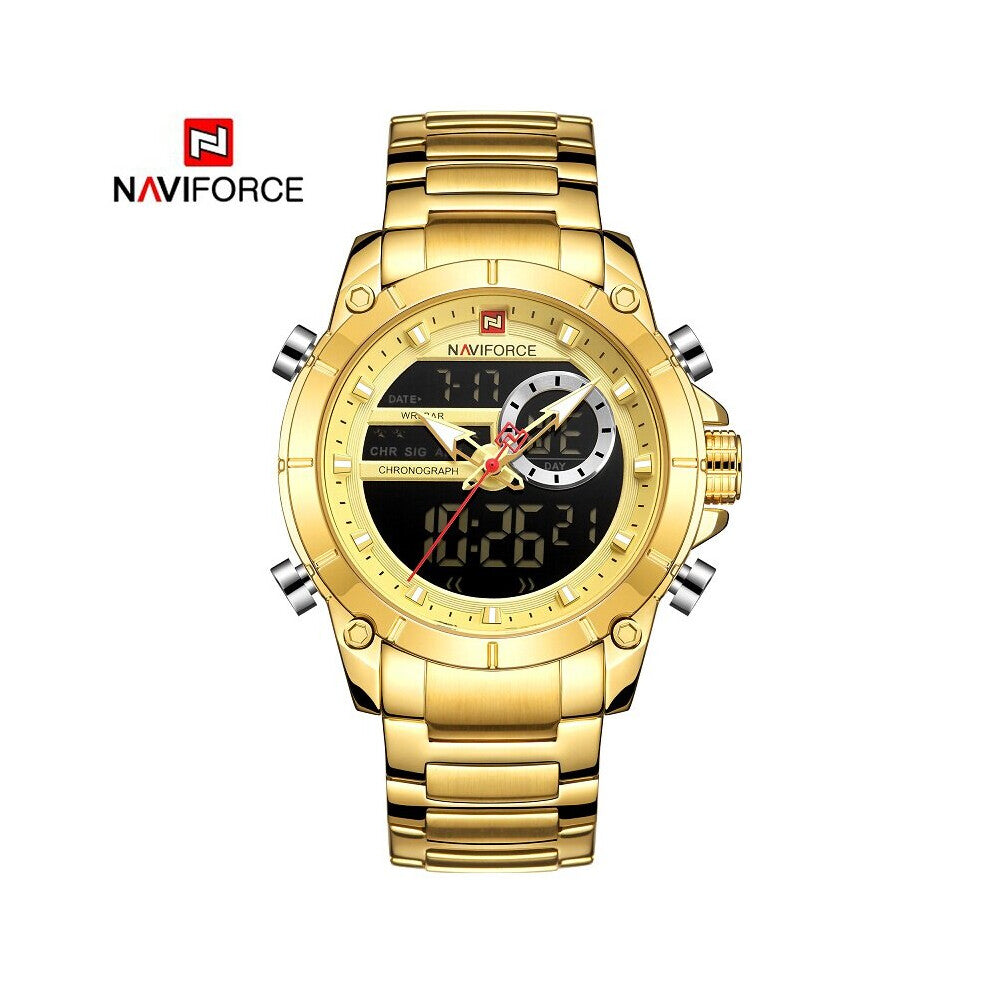 Watches Men Casual Quartz Stainless Steel Men Army Military Led Clock Male Waterproof Watch Relogio Masculino