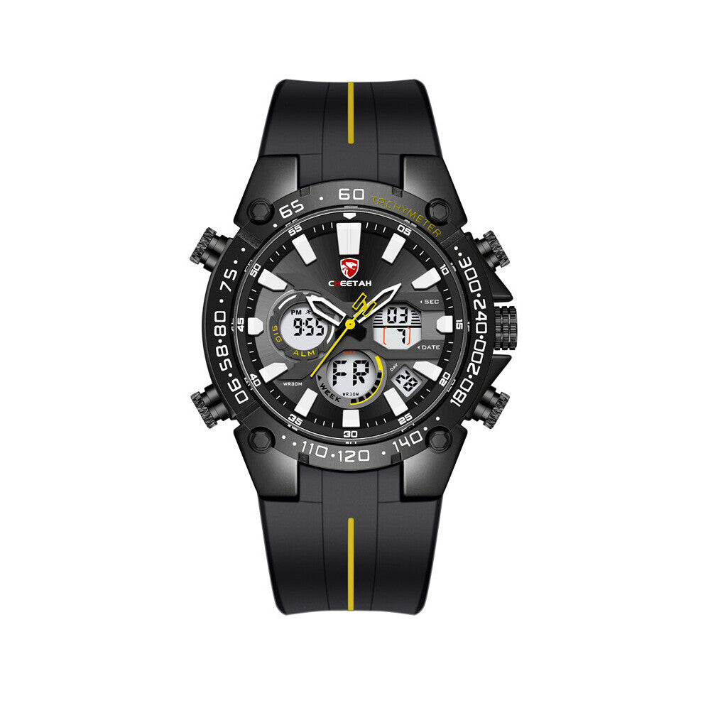 Top Men Watch Sports Men's Watches LED Display Automatic Date Waterproof Silicone Quartz Male Clock