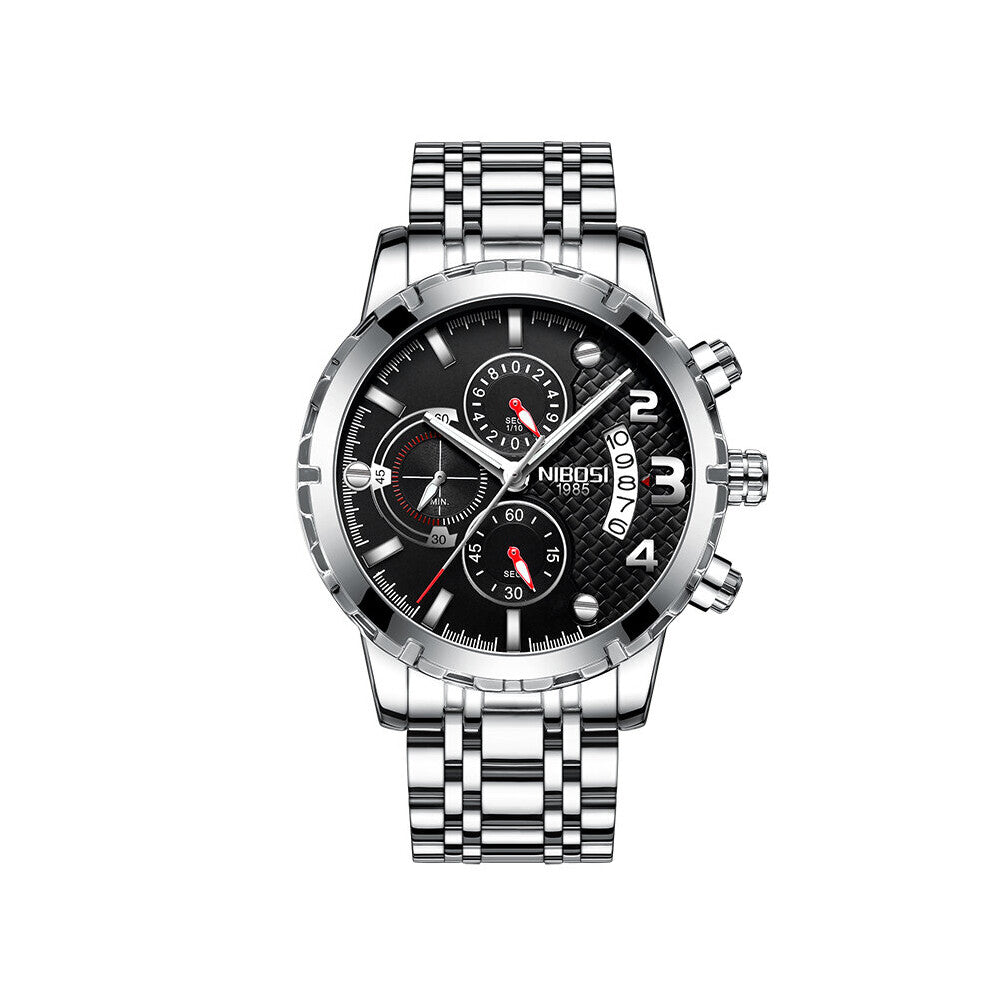 Chronograph Men Watches Top Sport-Military Watch Men Waterproof Stainless Steel Wrist Watch Male Clock