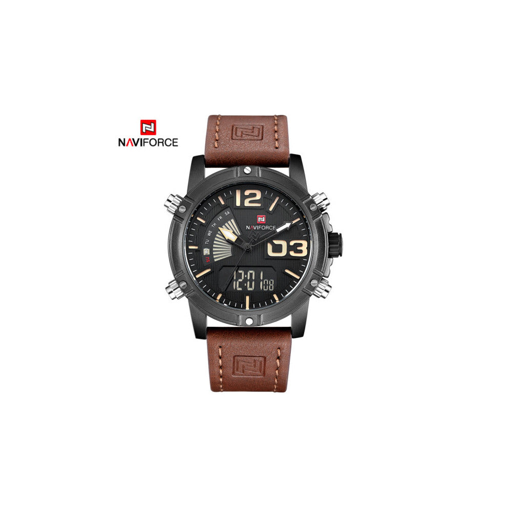 Top Men Sports Watches Waterproof Quartz Clock Male Leather Wrist watch Relogio Masculino