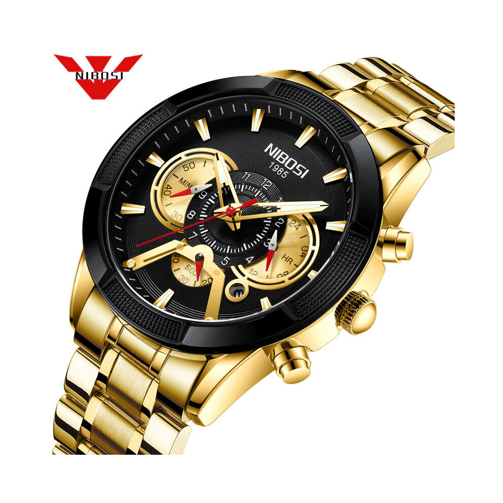 Sport Chronograph Mens Watches Top WristWatch Quartz Watch Men Luminous Waterproof Relogio Masculino 2379