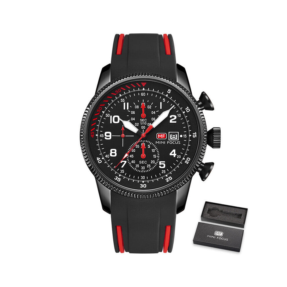 MINI FOCUS Mens Watches Top Chronograph Sport Watches For Men Quartz Wristwatches Military Watch Men Clock
