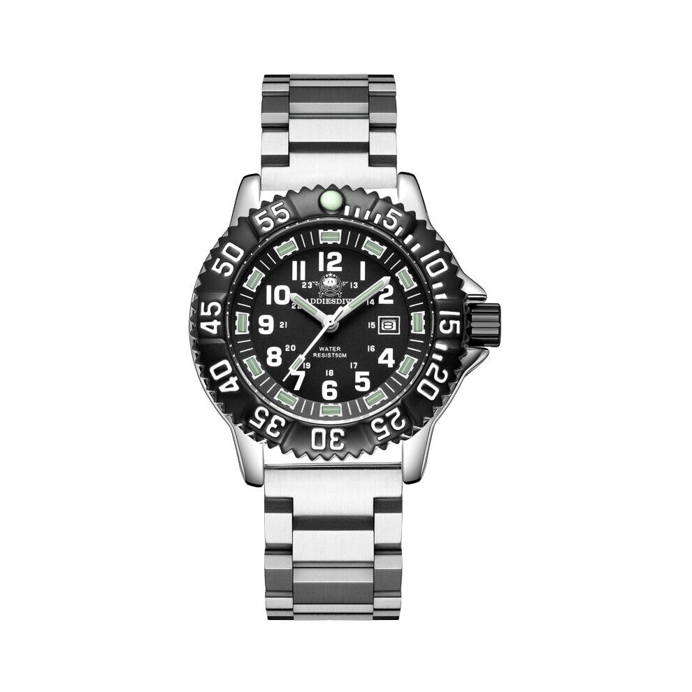 Quartz Watch Men's Watches 316L Stainless Steel 50m Waterproof Luminous Watches for Men outdoor equipment