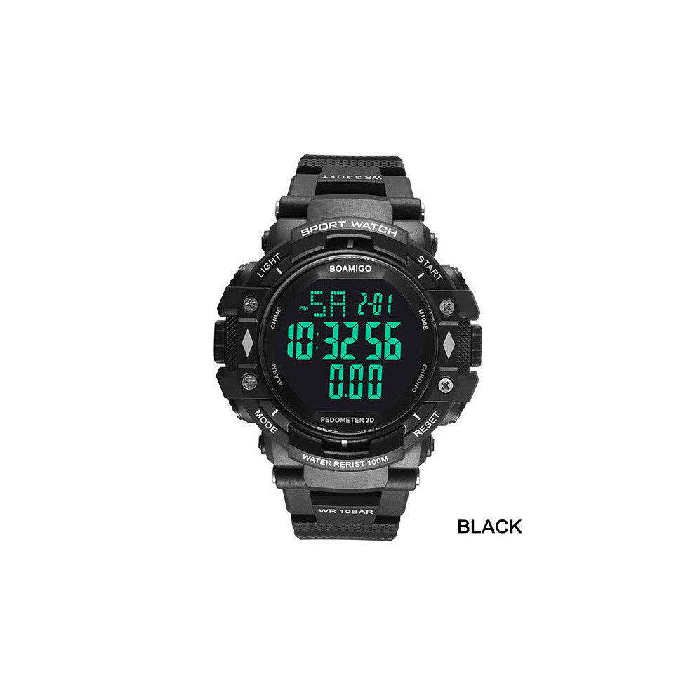 100m water resistant men sports watches pedometer calories LED digital watches swimming wristwatches reloj hombre