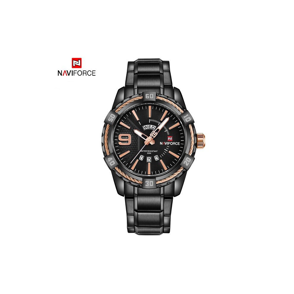 Top Mens Watches Stainless Steel Military Quartz Watch Men Casual Waterproof Sport Clock Relogio