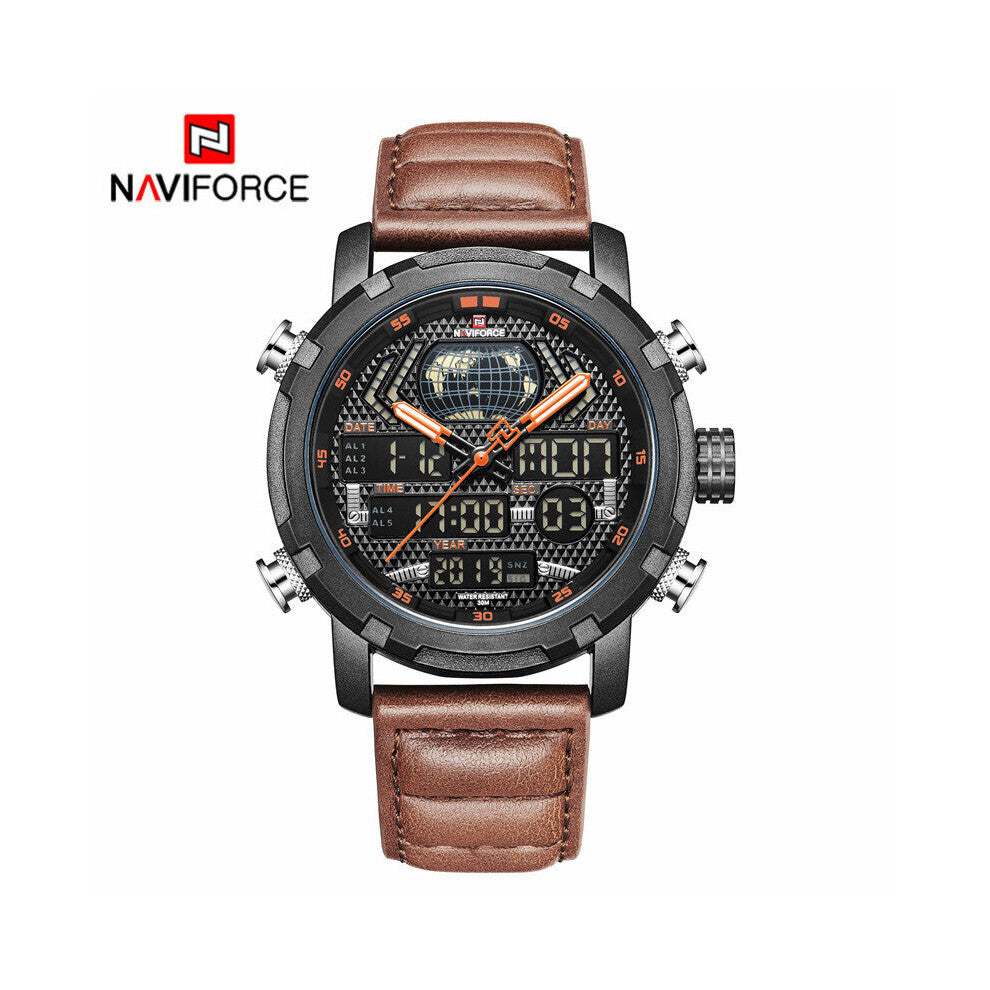 Top Watches Men's LED Digital Quartz Sport Watch Men Leather Waterproof Male Watches Relogio Masculino