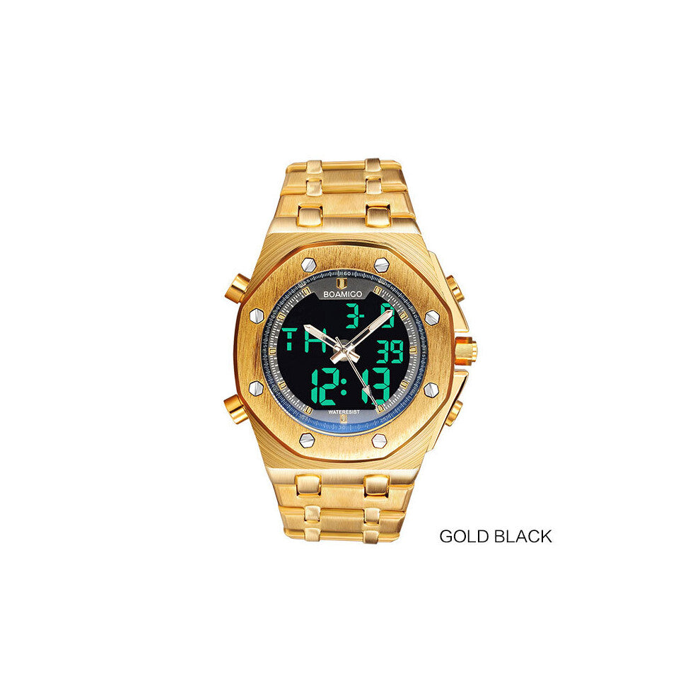 men sport watch analog digital quartz wrist watches steel male clock Relogio Masculino erkek kol saati