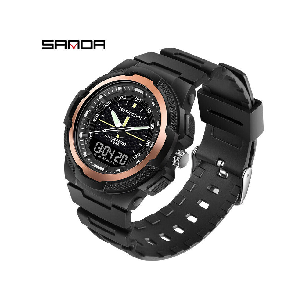 Sport Men Casual Style Military Watches Men Waterproof electronic double show outdoor sports wrist watch