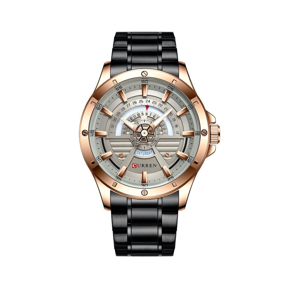 Watches Mens Quartz Stainless Steel Waterproof Watch Date Week Male Clock Sport Wristwatch Relogio Masculino