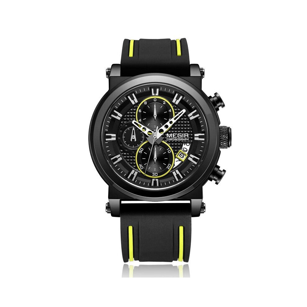 Quartz Watch for Men Big Dial Sport Men Watches Chronograph Wrist Watch Man Kol Saat Jam Tangan Pria Dropship