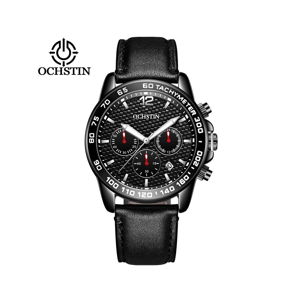 Men Sport Chronograph Quartz Wristwatch Date Military Stop Watch Casual NylonLeather Male Relogio Masculino