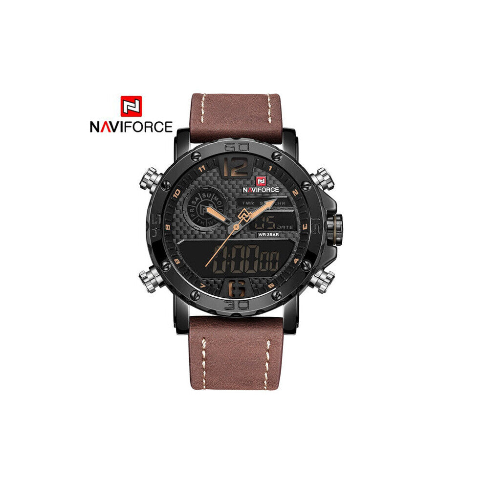 Men Watch Sports Watches Men's Waterproof Quartz Date Clock Man Leather Army Military Wrist Watch