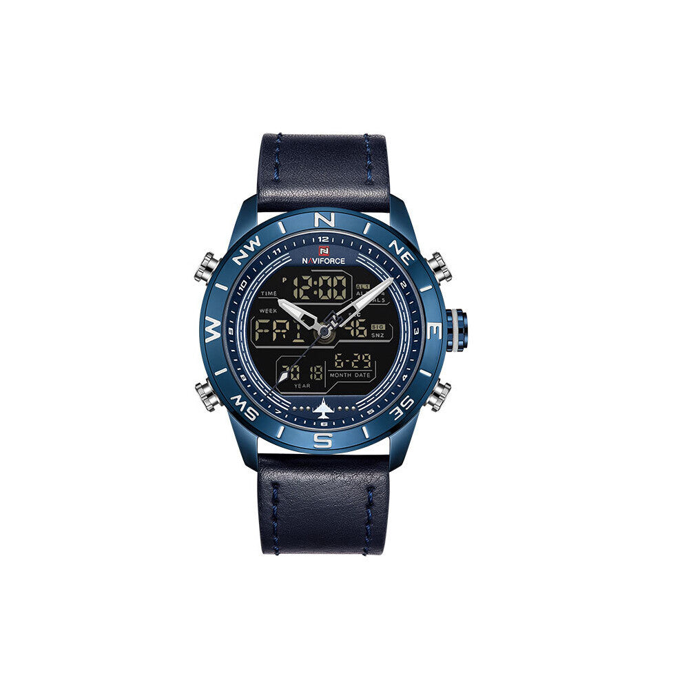 Men Watches Top Men's Sport Watch Male Leather Quartz Analog LED Clock Relogio Masculio