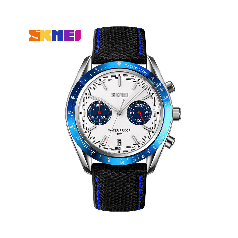 Mens Watches Top Leather Casual Quartz Watch Men's Sport Waterproof Clock Watch Reloj Hombre Montre
