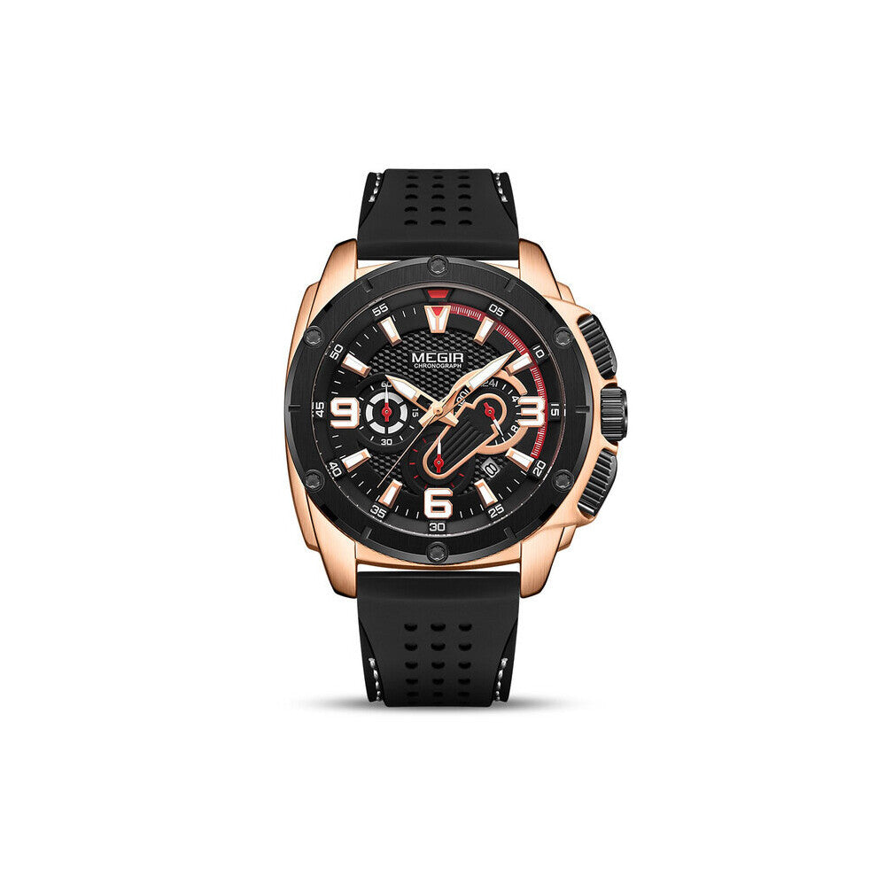 Sport Watches Men Luminous Military Watch Silicone Chronograph Quartz Wrist Watch Sell