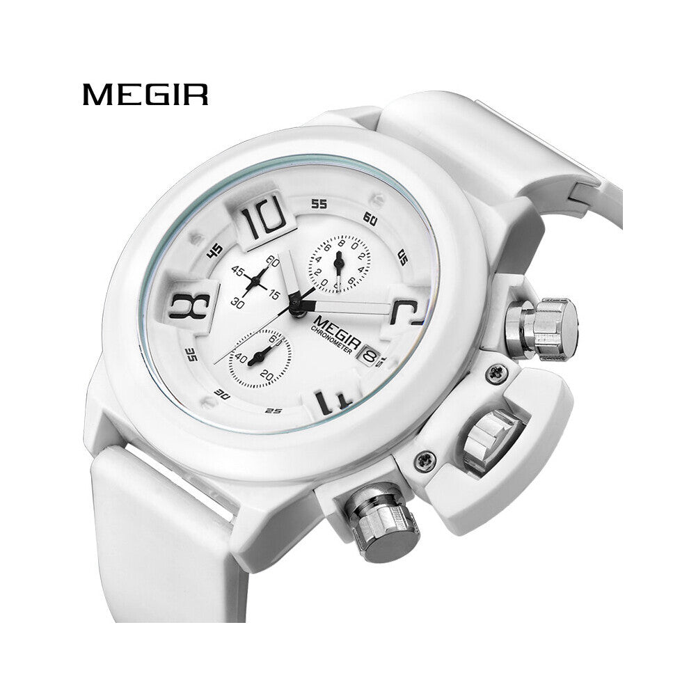 Creative Big Dial Sports Watches Men Silicone Strap Analog Quartz Wrist Watch Waterproof Clock Relogio Masculino