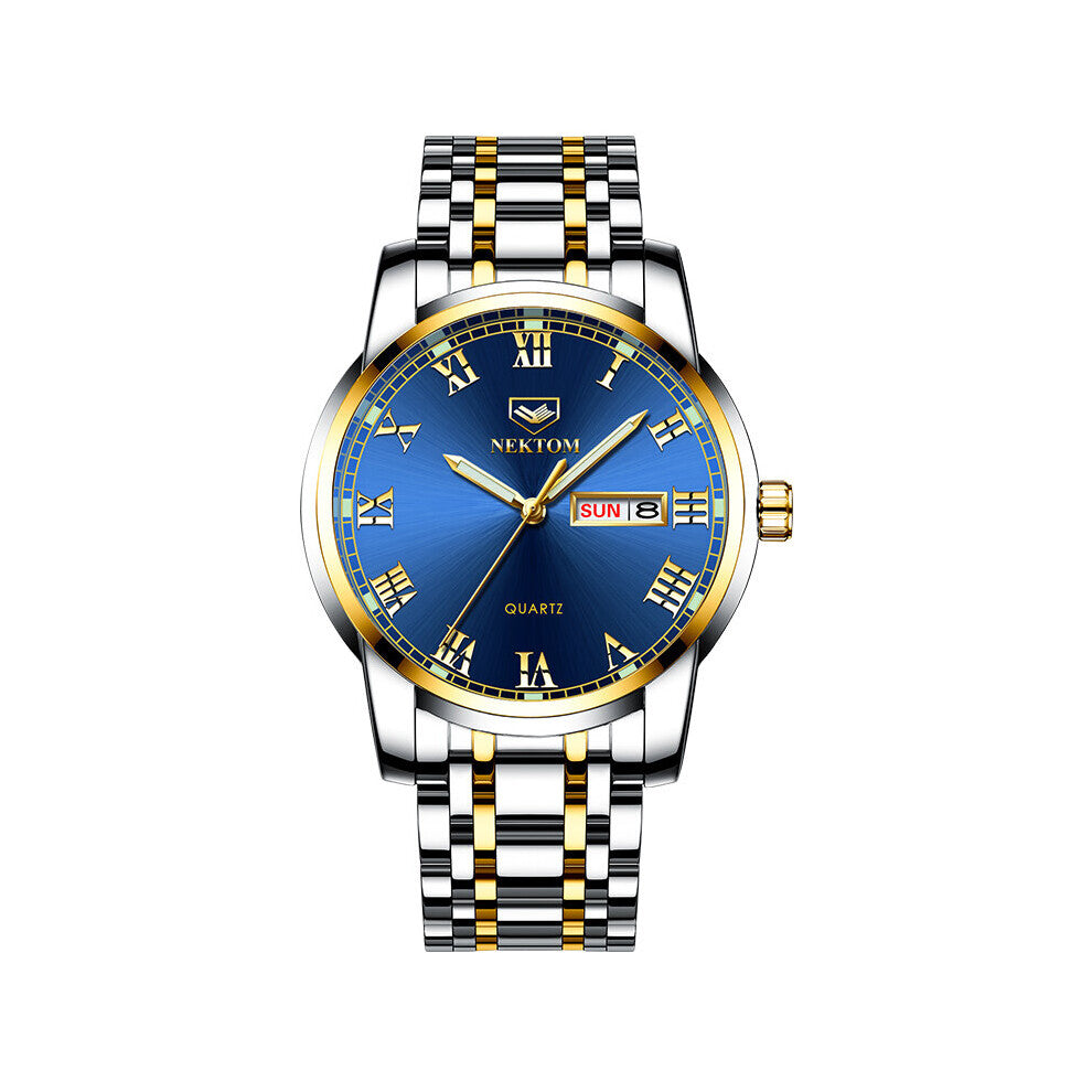 Men Watch Male Clock Steel Dial Watches Waterproof Quartz Wristwatch Date Clock For Men Watch