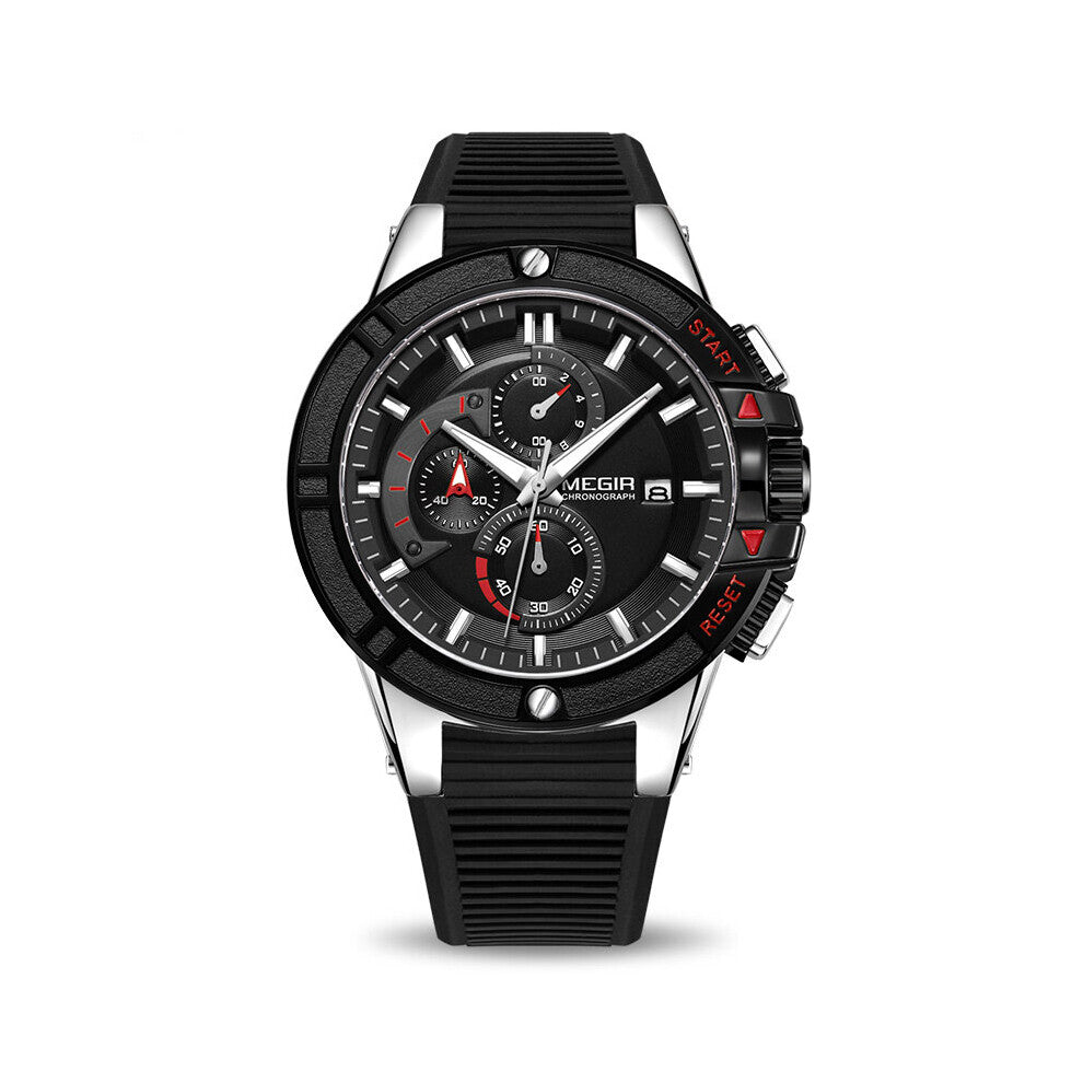 Watch Men Relogio Masculino Silicone Chronograph Quartz Men Watches Clock Hour Relogio Militar Reloj Hombre