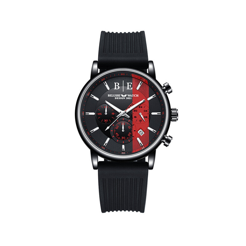 Rel?gio Men Watch Stainless Steel Men's Watches Stopwatch Chronograph Watch for Men Waterproof Quartz Wrist Watch