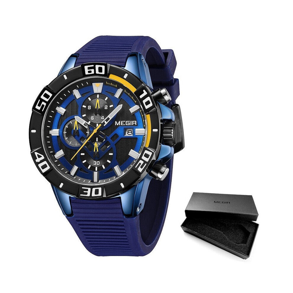 Men Watches Top Chronograph Sport Watch Silicone Quartz Military Watches Clock Relogio Masculino Reloj Hombre