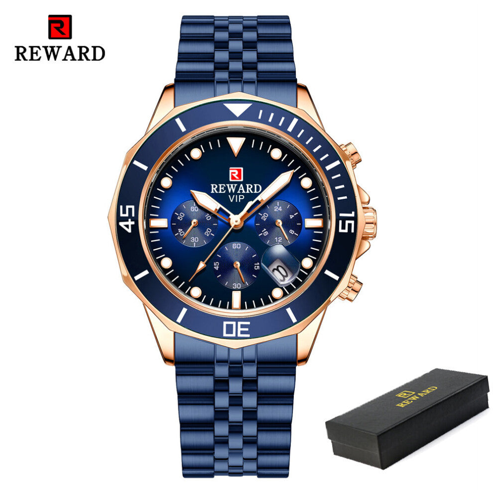 Mens Watches Full Steel Chronograph Waterproof Watch Top Sport Quartz Men Wrist Watch Relogio Masculino