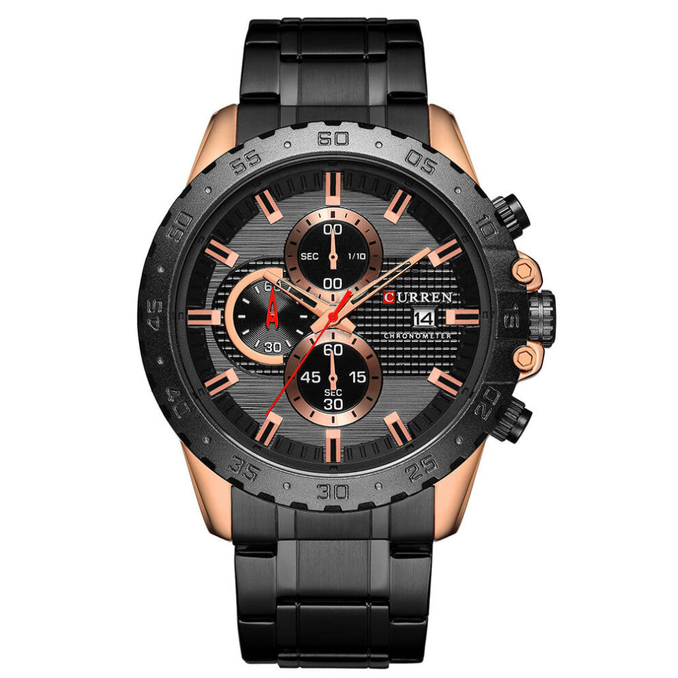 8334 Quartz Men Watches Top Casual Stainless Steel Watch Date Business Male Wristwatches Clock Male