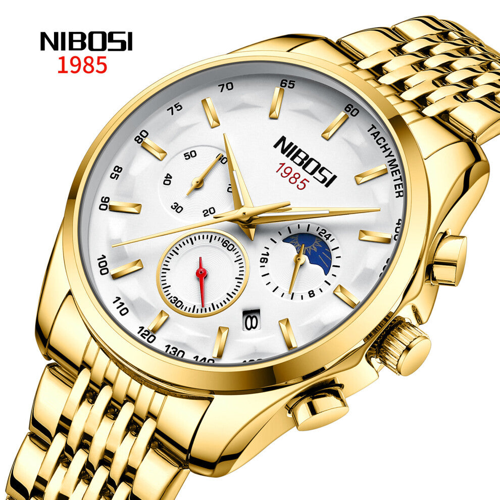 Relogio Masculino Mens Watches Stainless Steel Waterproof Sports Quartz Men Watch For