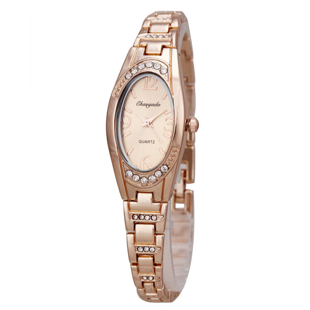 wrist watch Women's girl Metal Alloy band quartz Bracelet Watches 1105