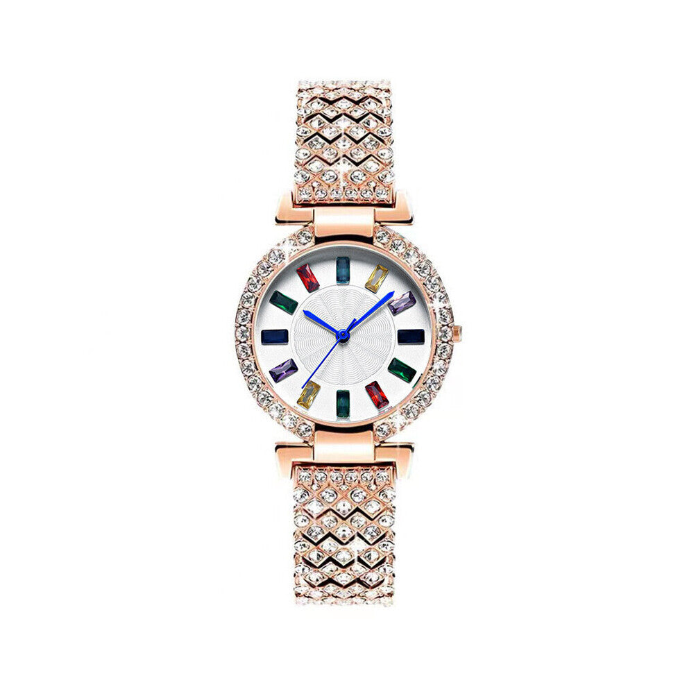 Diamond Ladies Quartz Watch Crystal Women Bracelet Watches Top Steel Female Wristwatch Montre Femme Relogio