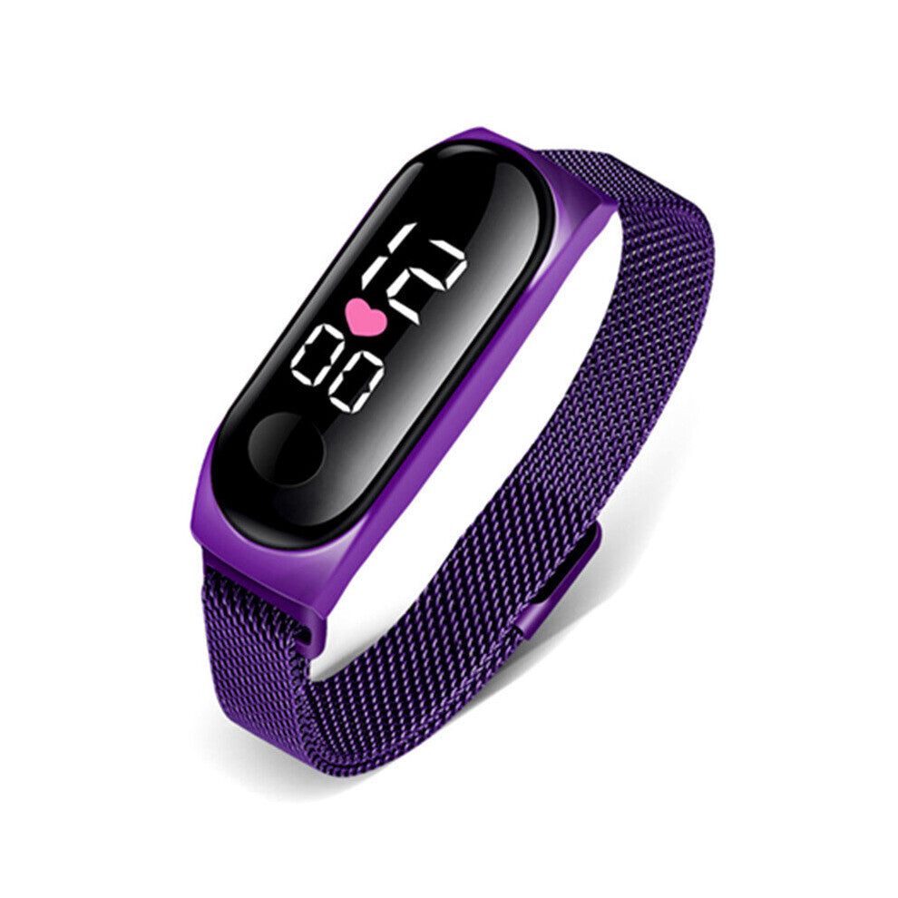 Women's Watches Sports Touch Led Digital Electronic Wrist Watch For Men Student Girl Hand Ring Magnetic Bracelet Watch