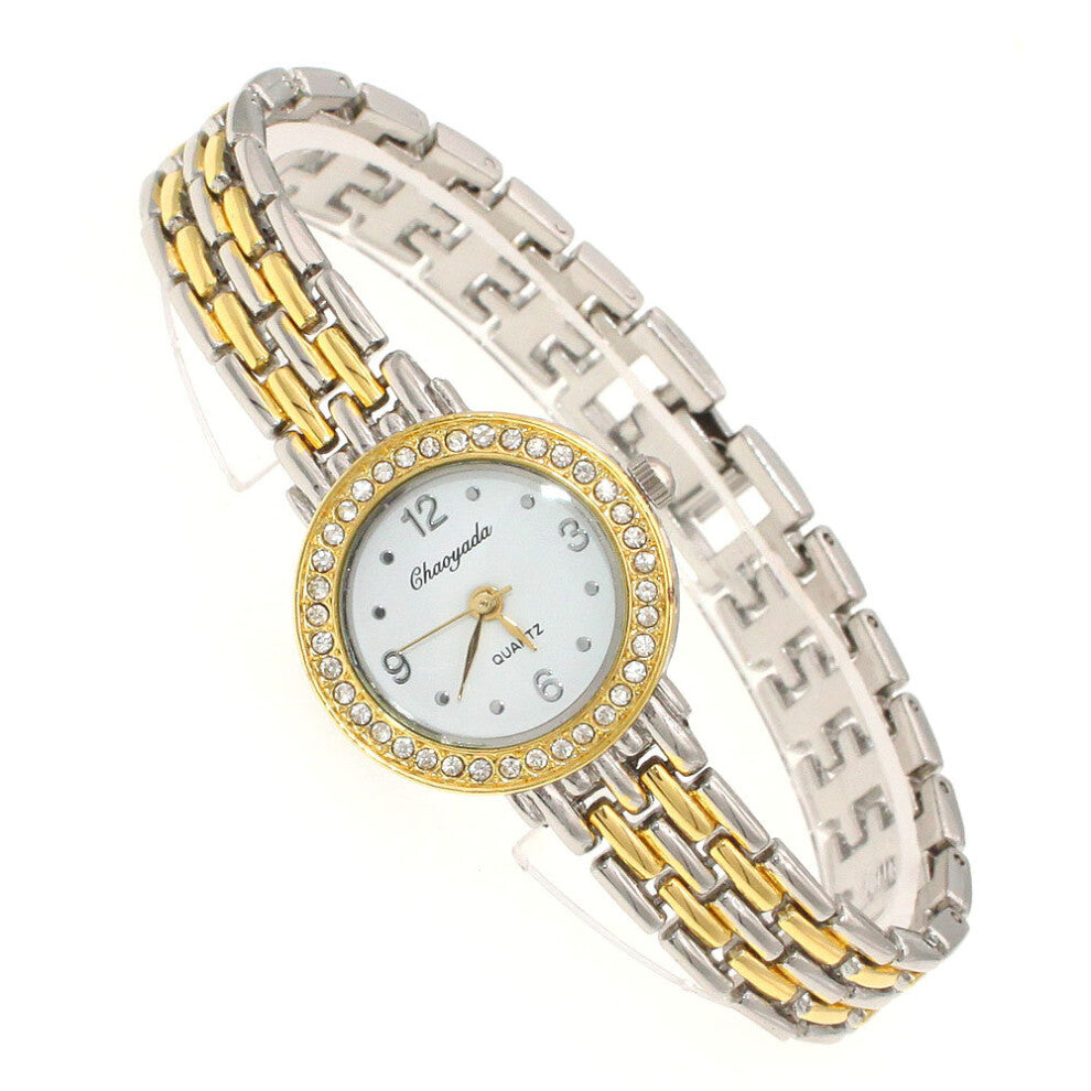chaoyada Bracelet Watches for Lady Dress Silver Charming Chain Style Jewelry Quartz Women Watch o57
