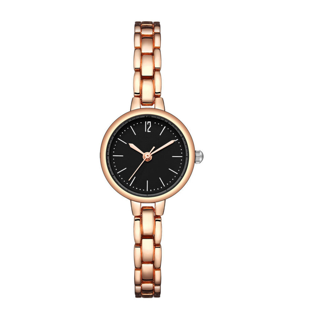 Women Small Bracelet Watches Rose Stainless Steel Qualities Ladies Quartz Wristwatches Woman Clock
