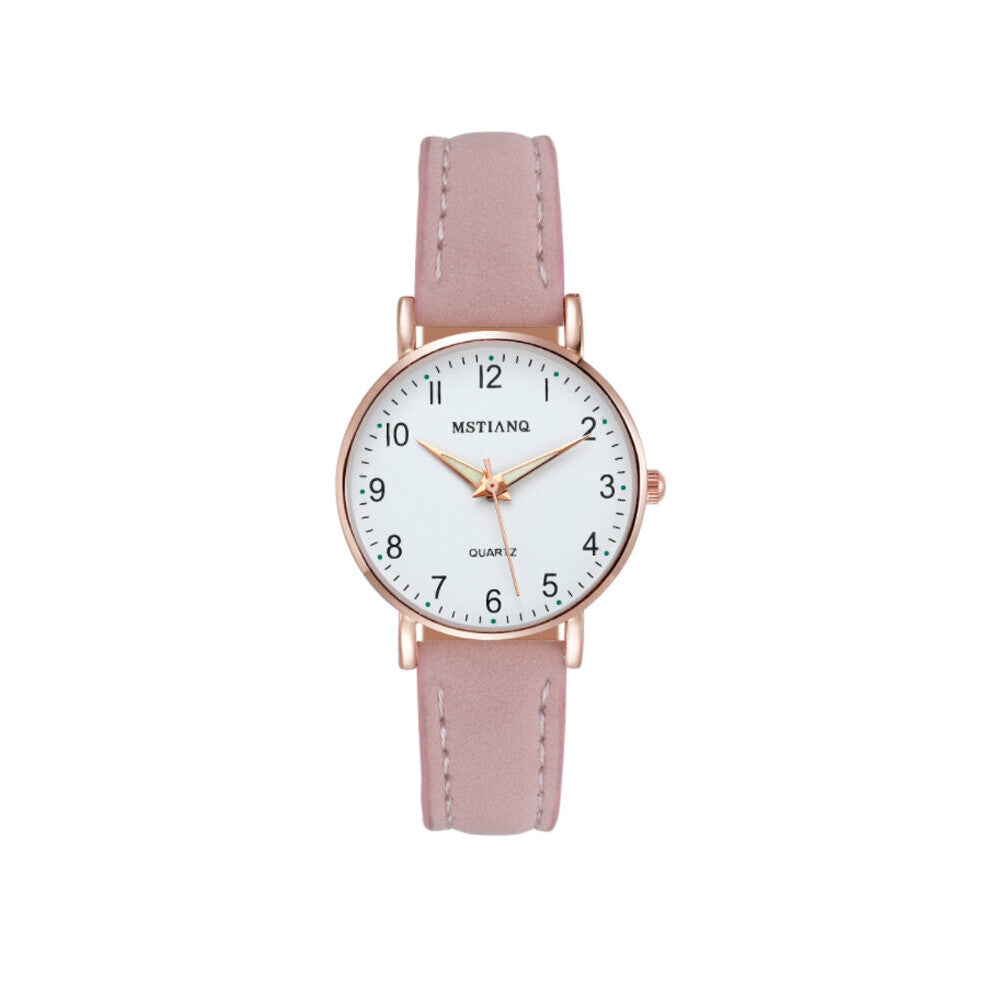 Women Watches Rose Luminous Ladies Wrist Watches Women Leather Strap Bracelet Watch For Female Relogio Feminino