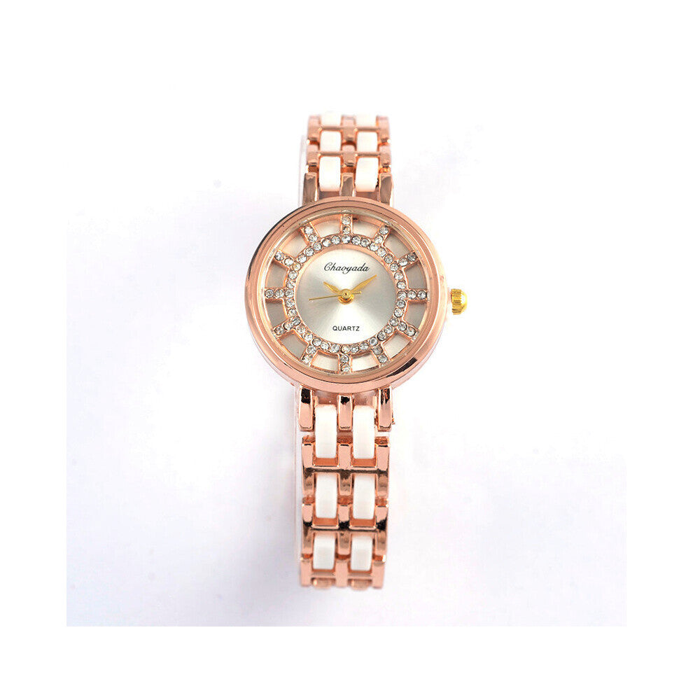 Bracelet Watches High Shinning Upstart Steel Women Watches Rhinestone Ladies Dress Watch