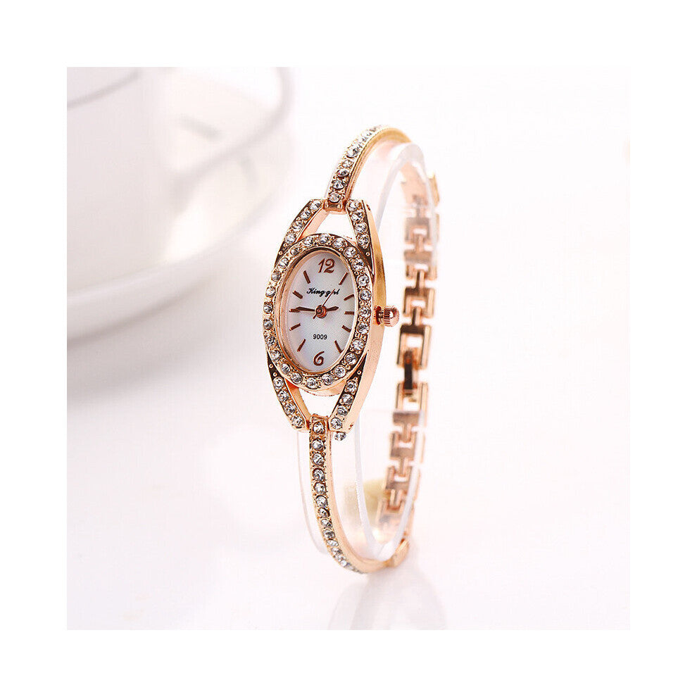 Women Bracelet Watch Ladies Stainless Steel Thin Dress Watches Star Diamond Wristwatch Clock Gift Watch For Women Montre Femme