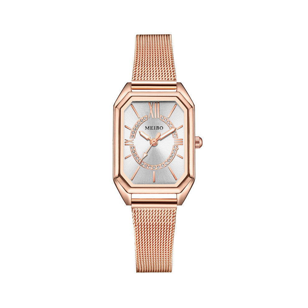 Women Watches Ladies Casual Quartz Bracelet Watch Women Metal Mesh Stainless Steel Dress Watches Relogio Feminino