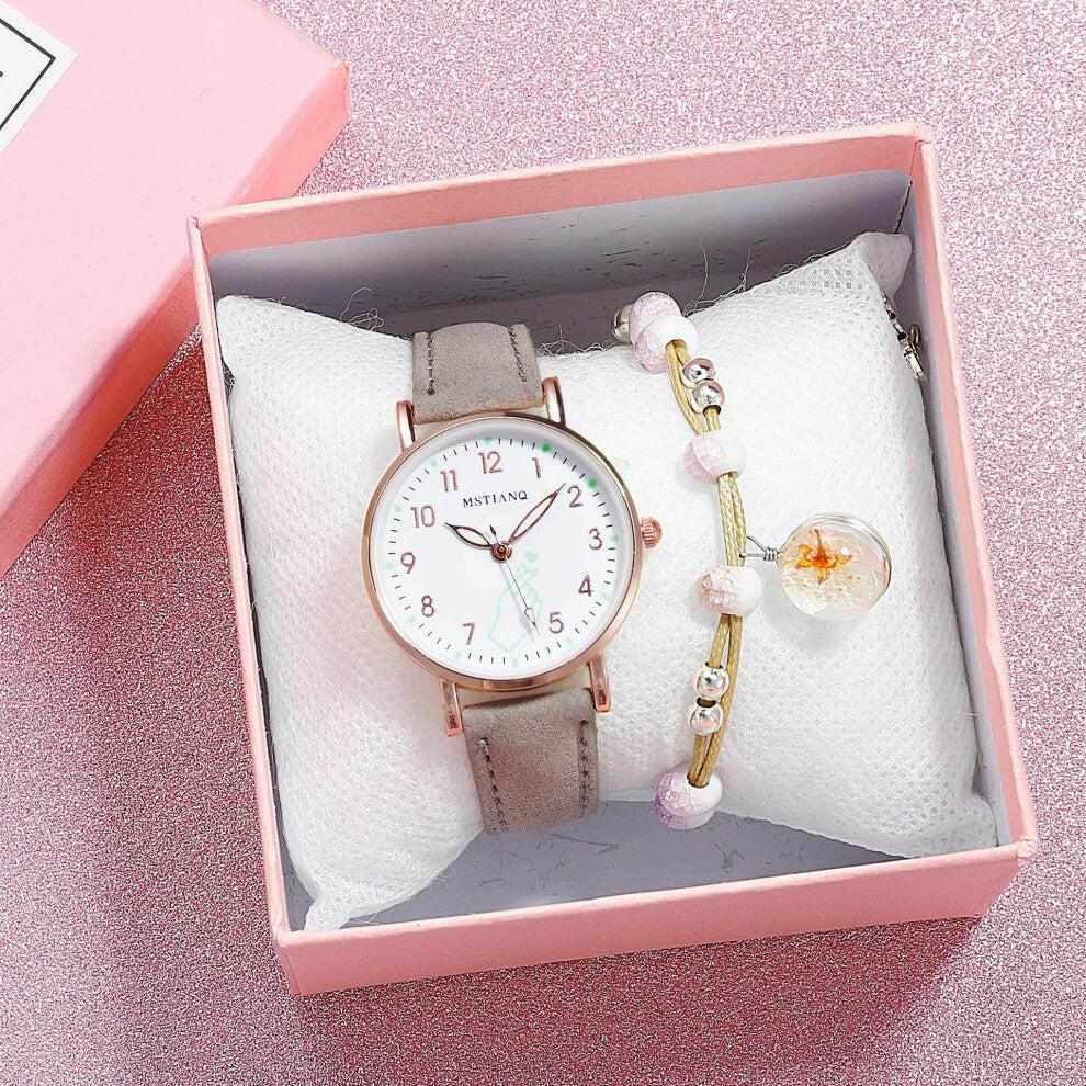 Wristwatch Small Luminous Femme Girls Ladies Dial Women Casual Bracelet Watch Pink Watches Montre Set Gift