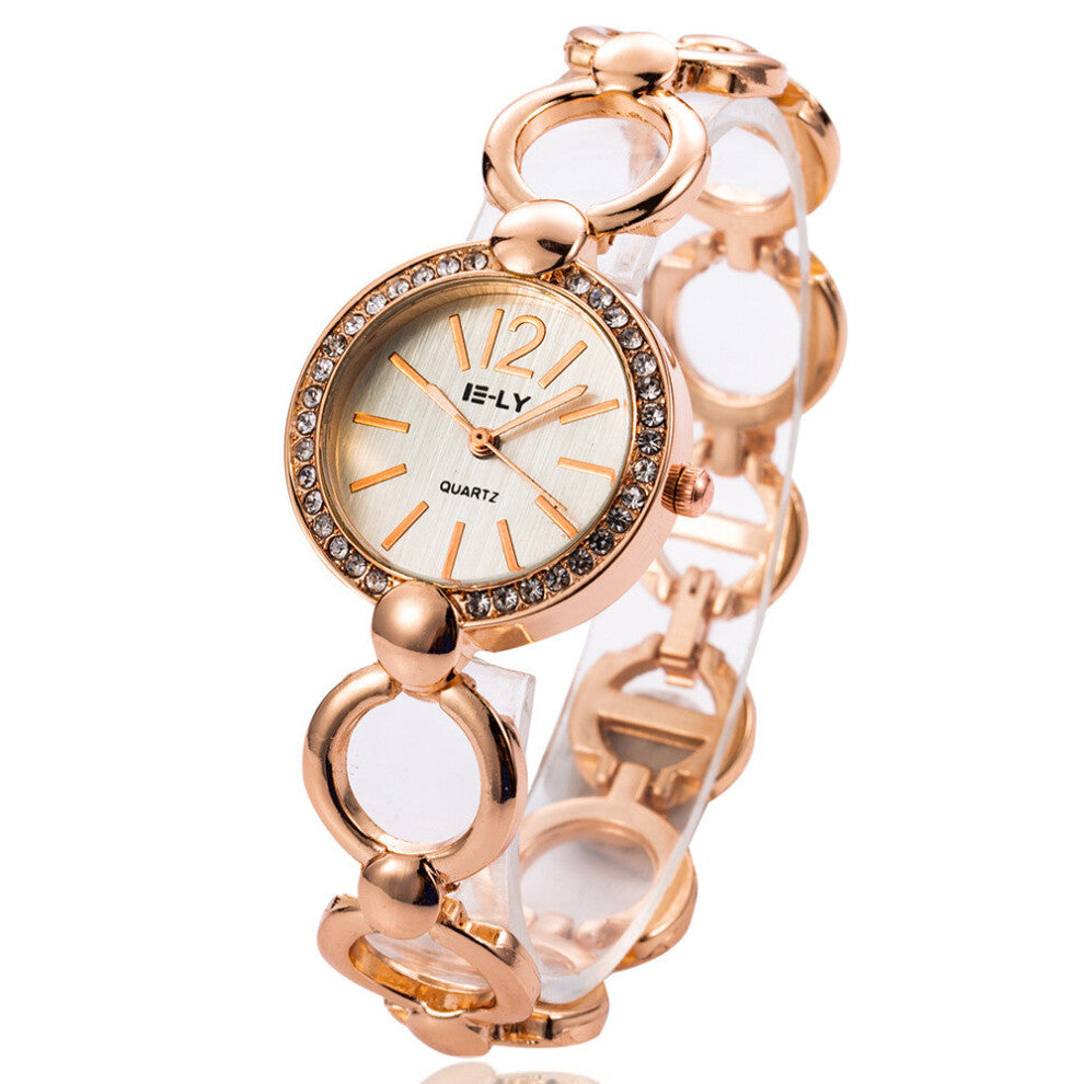 Quartz Women Watches Ladies Stainless Steel Rhinestone Quartz Wrist Bracelet Watch Relogio Feminino