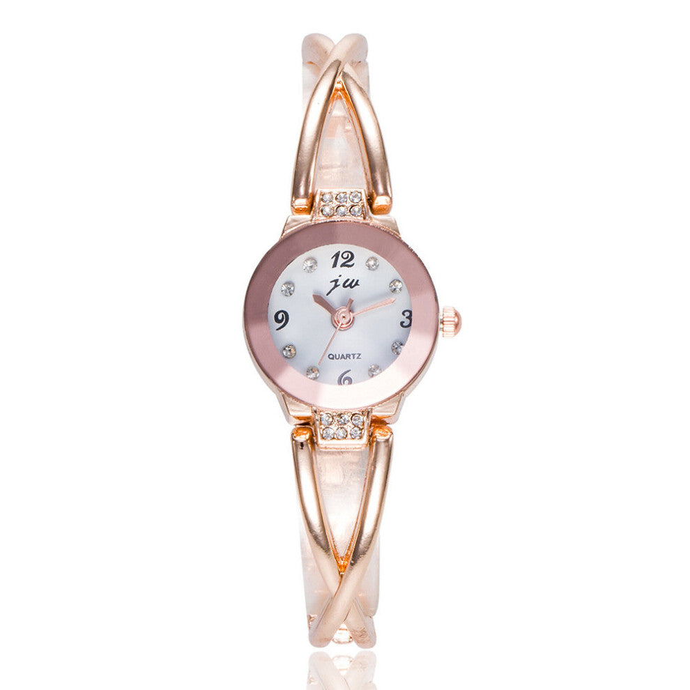 Women Stainless Steel Quartz Bracelet Watch Ladies Dress Watches Clocks Rhinestone Wristwatches reloj