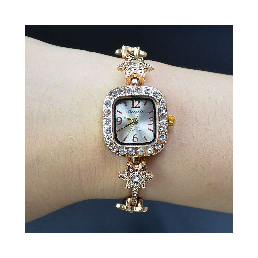 wrist watch Women's girl Metal Alloy band quartz Bracelet Watches 904