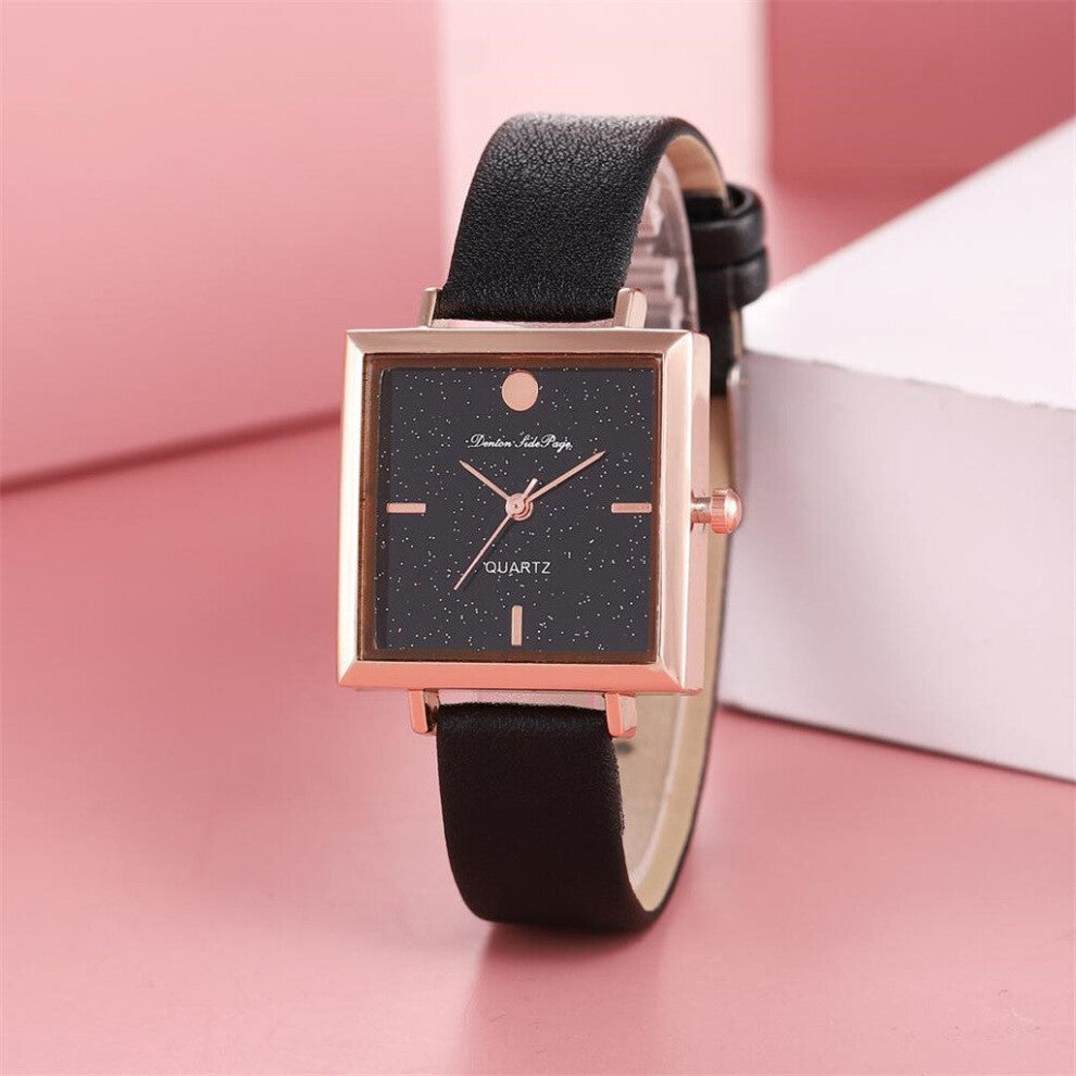 Women Casual Watch Quartz Leather Strap Mesh Belt Band Bracelet Watch Quartz Wristwatches Montres Femmes Reloj
