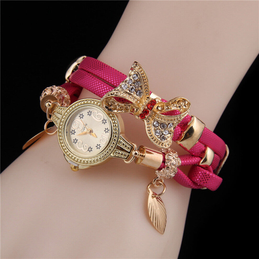 Watches Butterfly Retro Rhinestone Bracelet Watches Women Lovely Wedding Quartz Watches ???? ??????? ????????