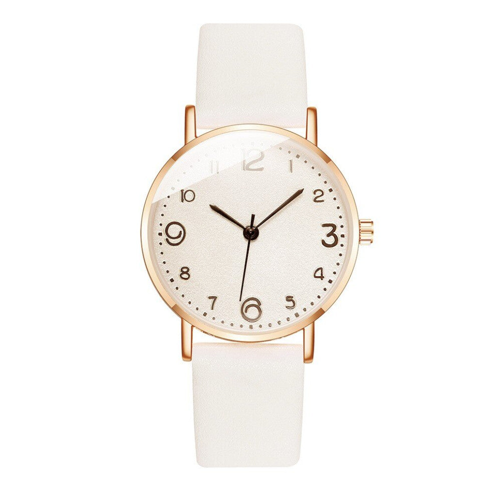 Watch For Women Casual Leather Band Strap Bracelet Watch Vintage Digital Analog Quartz Wrist Watch Montres Femmes