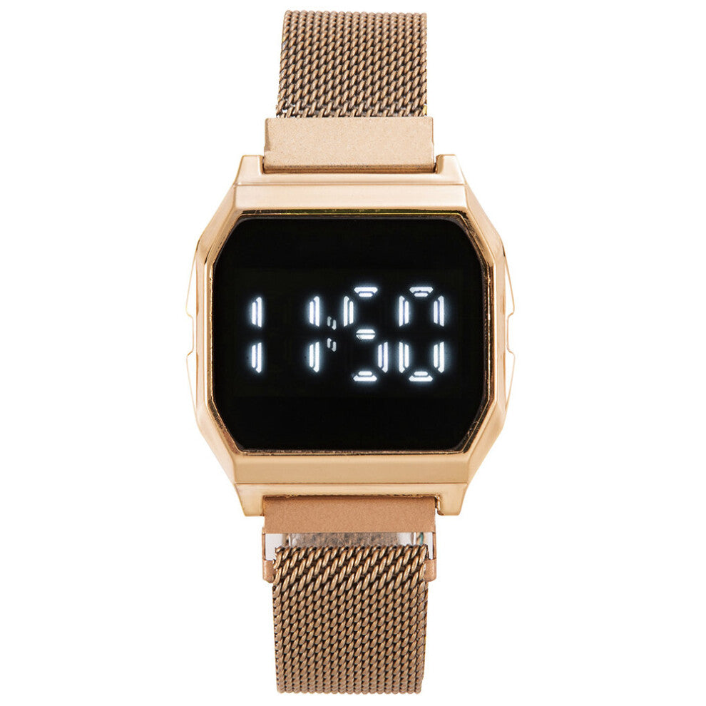 Reloj Digital Watch Women Men Led Electronic Sport Wristwatch Stainless Steel Bracelet Watches Square Dial Clock