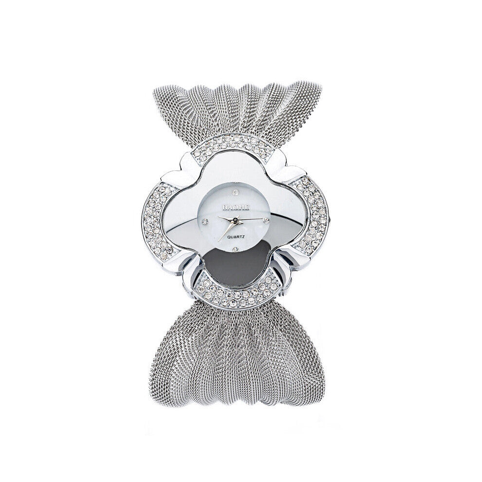 Women's Watch Quartz Stainless Steel Mesh Butterfly Strap Funny Small Dial Wristwatch Charm Bracelet Watches